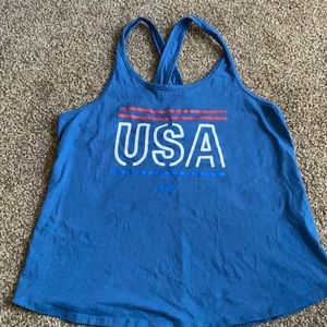 Under Armour key hole USA tank size XL